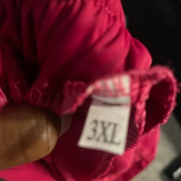 Elegant Pink Stretchy Waist Women's Pants - Picture 3 of 3